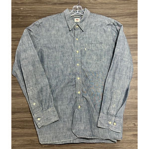 Levi's Japanese Selvedge Button Down Long Sleeve Chambray Shirt Men's XL GUC